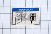 1001160787 Decal, Rear Emergency Exit | JLG
